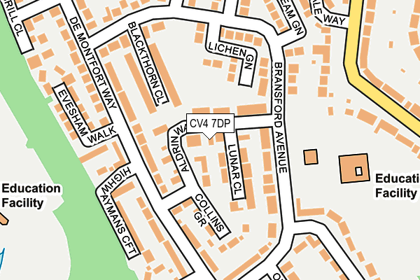 CV4 7DP map - OS OpenMap – Local (Ordnance Survey)