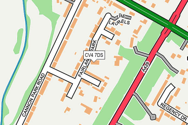 CV4 7DS map - OS OpenMap – Local (Ordnance Survey)