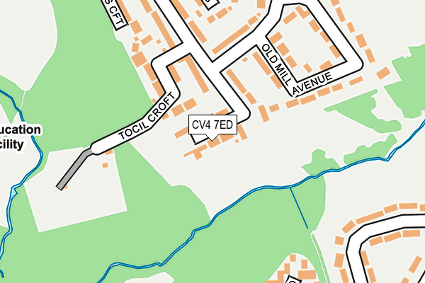 CV4 7ED map - OS OpenMap – Local (Ordnance Survey)