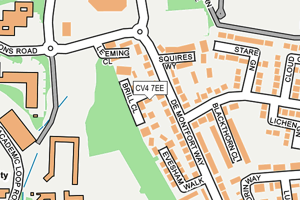 CV4 7EE map - OS OpenMap – Local (Ordnance Survey)