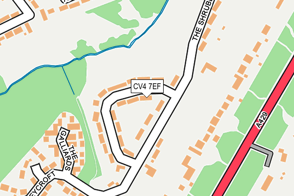 CV4 7EF map - OS OpenMap – Local (Ordnance Survey)