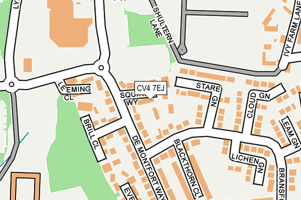 CV4 7EJ map - OS OpenMap – Local (Ordnance Survey)
