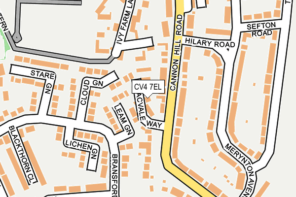 CV4 7EL map - OS OpenMap – Local (Ordnance Survey)