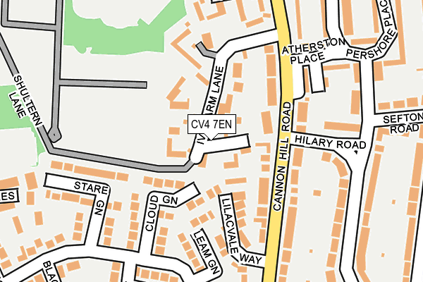 CV4 7EN map - OS OpenMap – Local (Ordnance Survey)