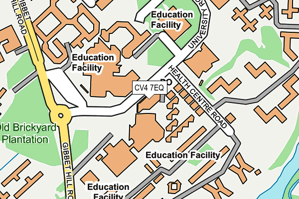 CV4 7EQ map - OS OpenMap – Local (Ordnance Survey)