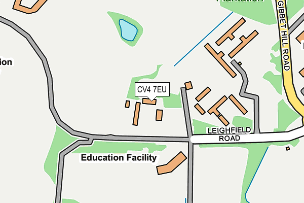 CV4 7EU map - OS OpenMap – Local (Ordnance Survey)
