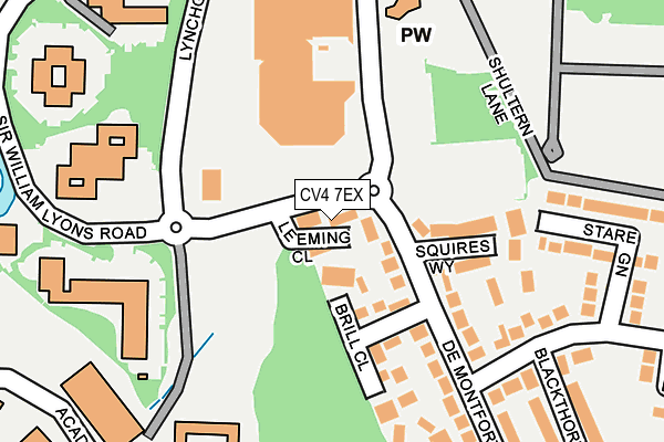 CV4 7EX map - OS OpenMap – Local (Ordnance Survey)