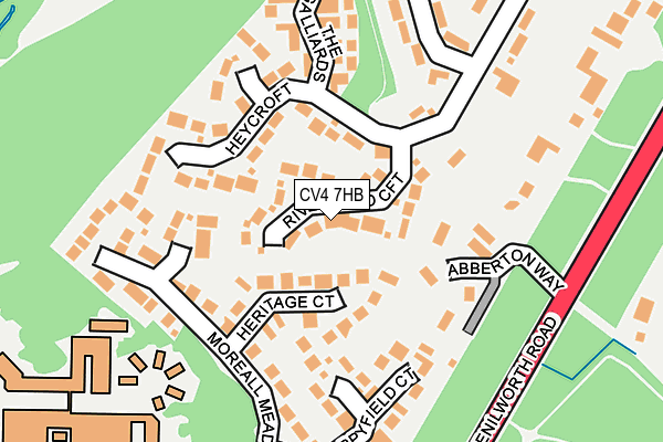 CV4 7HB map - OS OpenMap – Local (Ordnance Survey)