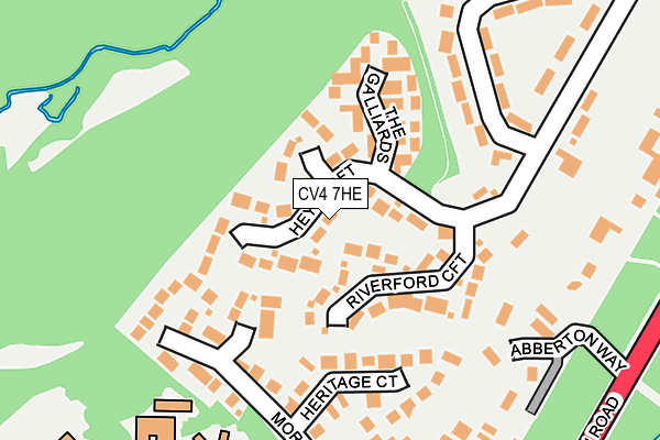 CV4 7HE map - OS OpenMap – Local (Ordnance Survey)