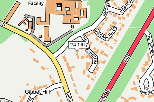 CV4 7HH map - OS OpenMap – Local (Ordnance Survey)