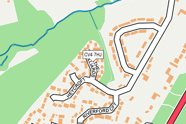 CV4 7HJ map - OS OpenMap – Local (Ordnance Survey)