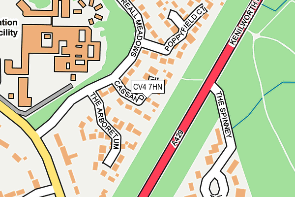 CV4 7HN map - OS OpenMap – Local (Ordnance Survey)
