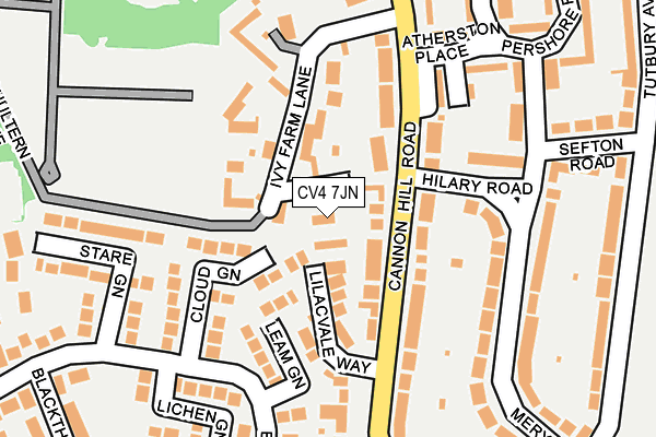 CV4 7JN map - OS OpenMap – Local (Ordnance Survey)