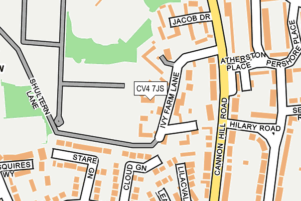 CV4 7JS map - OS OpenMap – Local (Ordnance Survey)