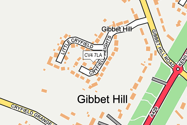 CV4 7LA map - OS OpenMap – Local (Ordnance Survey)
