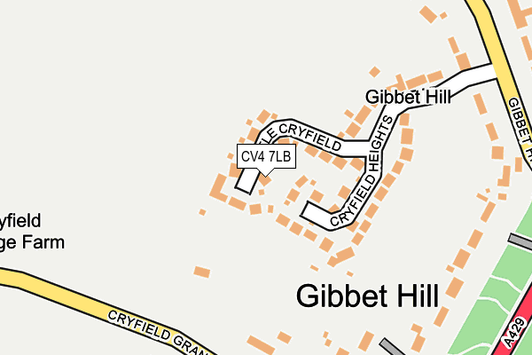 CV4 7LB map - OS OpenMap – Local (Ordnance Survey)