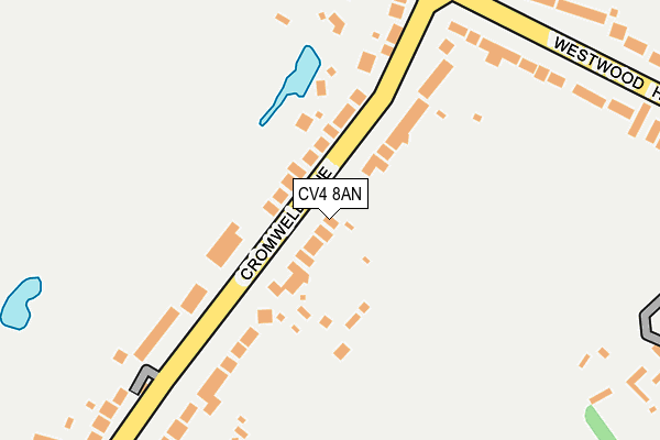 CV4 8AN map - OS OpenMap – Local (Ordnance Survey)