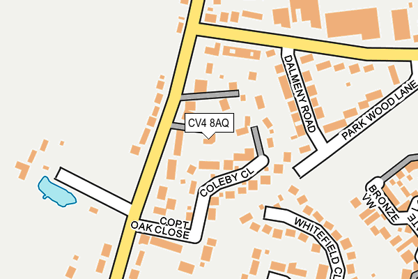 CV4 8AQ map - OS OpenMap – Local (Ordnance Survey)