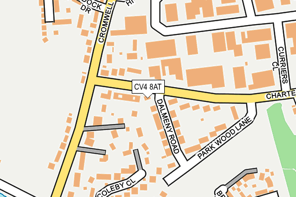 CV4 8AT map - OS OpenMap – Local (Ordnance Survey)