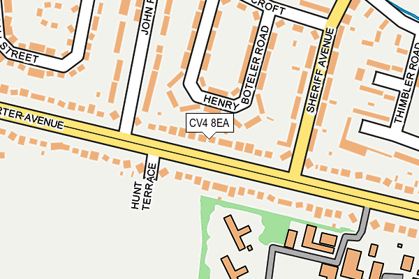 CV4 8EA map - OS OpenMap – Local (Ordnance Survey)
