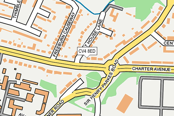 CV4 8ED map - OS OpenMap – Local (Ordnance Survey)