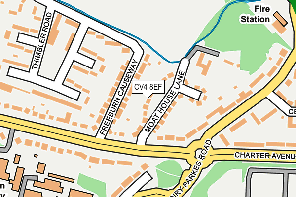 CV4 8EF map - OS OpenMap – Local (Ordnance Survey)