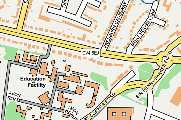 CV4 8EJ map - OS OpenMap – Local (Ordnance Survey)