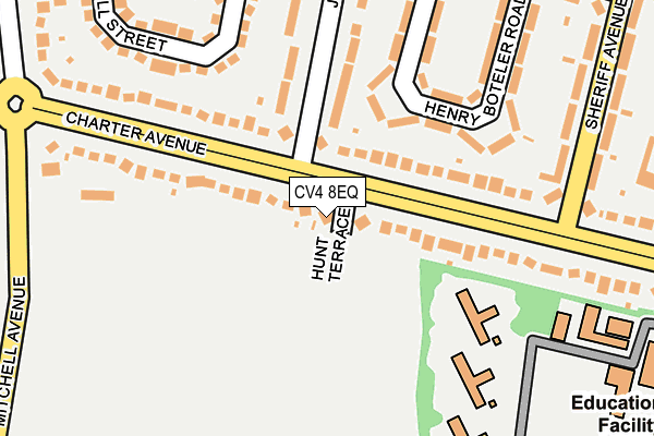 CV4 8EQ map - OS OpenMap – Local (Ordnance Survey)