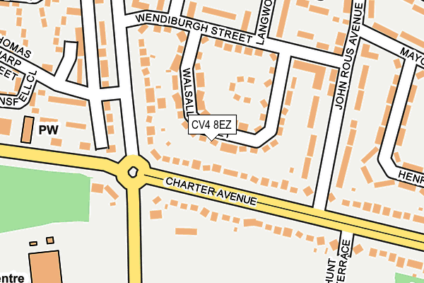 CV4 8EZ map - OS OpenMap – Local (Ordnance Survey)