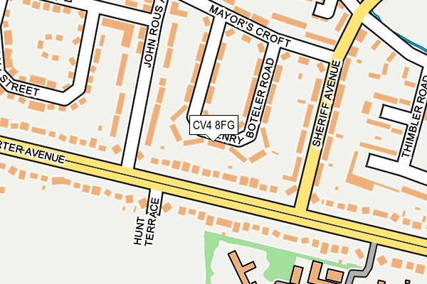 CV4 8FG map - OS OpenMap – Local (Ordnance Survey)