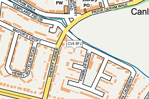CV4 8FJ map - OS OpenMap – Local (Ordnance Survey)