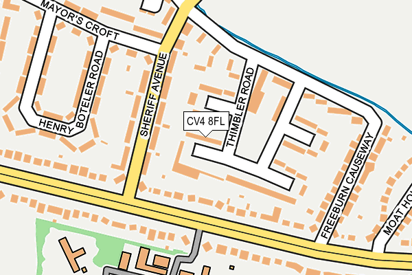 CV4 8FL map - OS OpenMap – Local (Ordnance Survey)