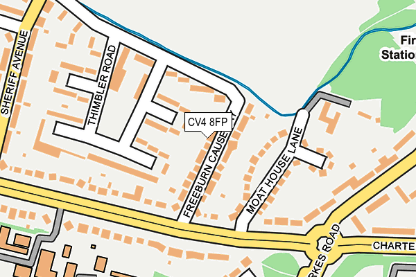CV4 8FP map - OS OpenMap – Local (Ordnance Survey)