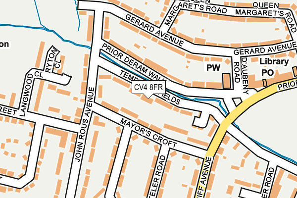 CV4 8FR map - OS OpenMap – Local (Ordnance Survey)