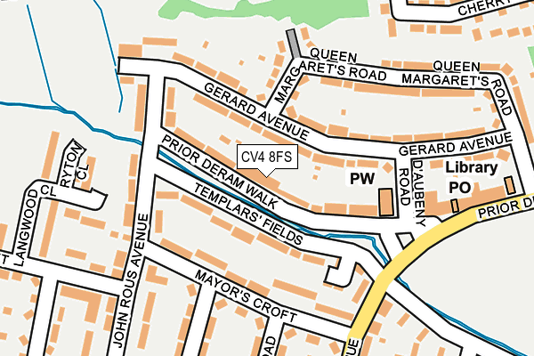 CV4 8FS map - OS OpenMap – Local (Ordnance Survey)