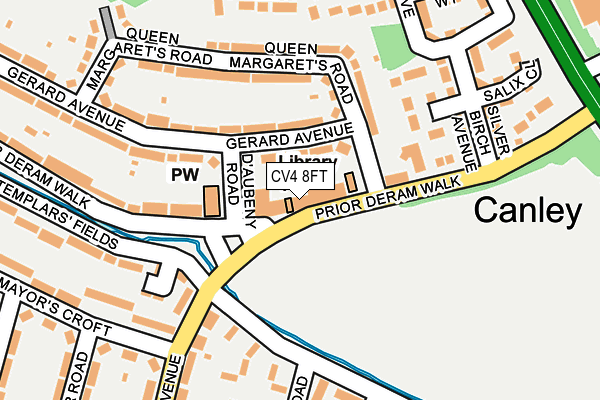 CV4 8FT map - OS OpenMap – Local (Ordnance Survey)