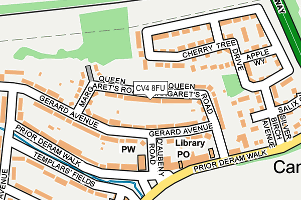 CV4 8FU map - OS OpenMap – Local (Ordnance Survey)
