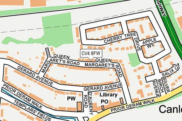 CV4 8FW map - OS OpenMap – Local (Ordnance Survey)