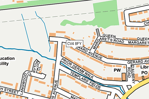 CV4 8FY map - OS OpenMap – Local (Ordnance Survey)