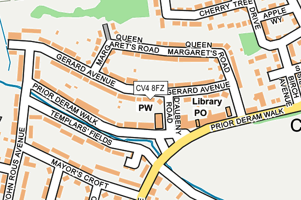 CV4 8FZ map - OS OpenMap – Local (Ordnance Survey)