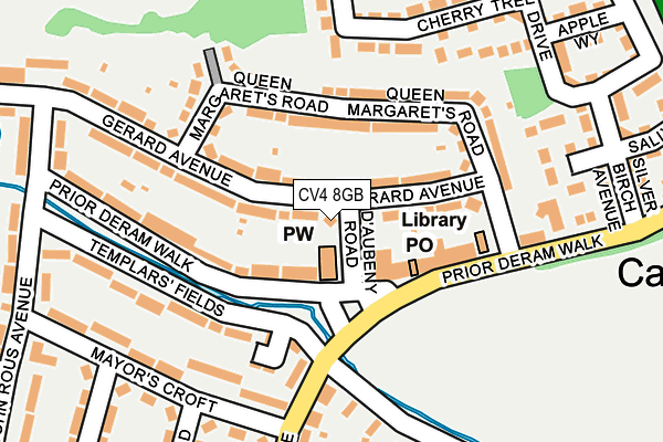 CV4 8GB map - OS OpenMap – Local (Ordnance Survey)