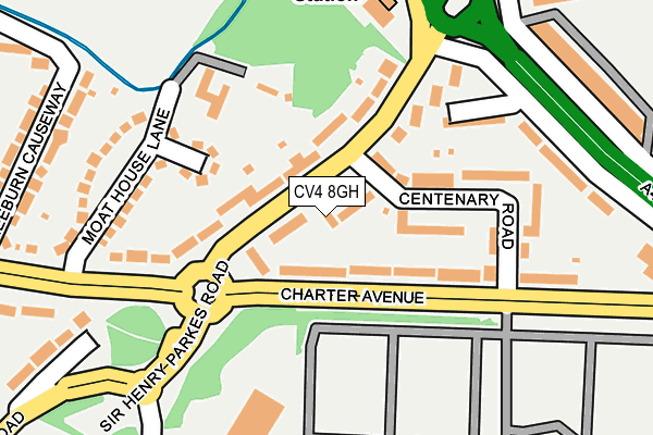 CV4 8GH map - OS OpenMap – Local (Ordnance Survey)