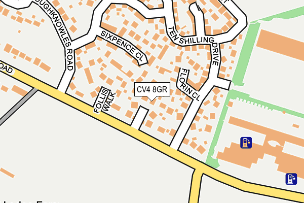 CV4 8GR map - OS OpenMap – Local (Ordnance Survey)