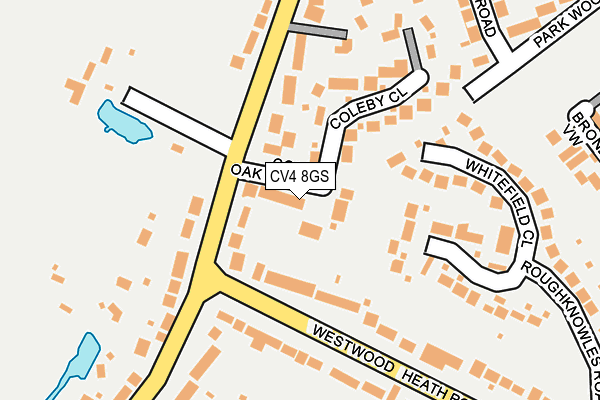 CV4 8GS map - OS OpenMap – Local (Ordnance Survey)