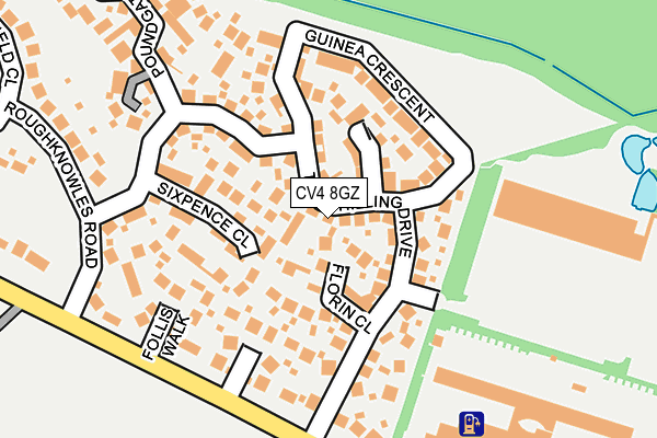 CV4 8GZ map - OS OpenMap – Local (Ordnance Survey)