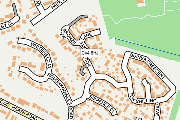 CV4 8HJ map - OS OpenMap – Local (Ordnance Survey)