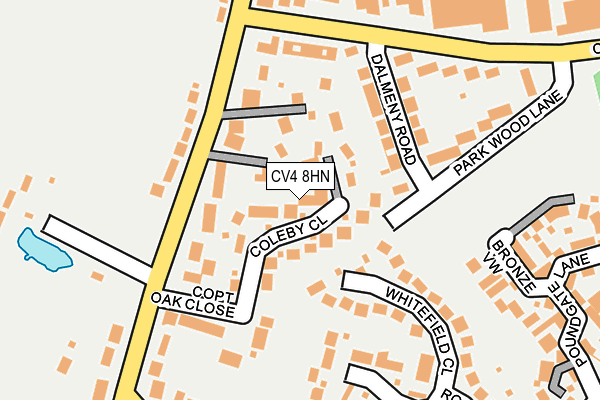 CV4 8HN map - OS OpenMap – Local (Ordnance Survey)