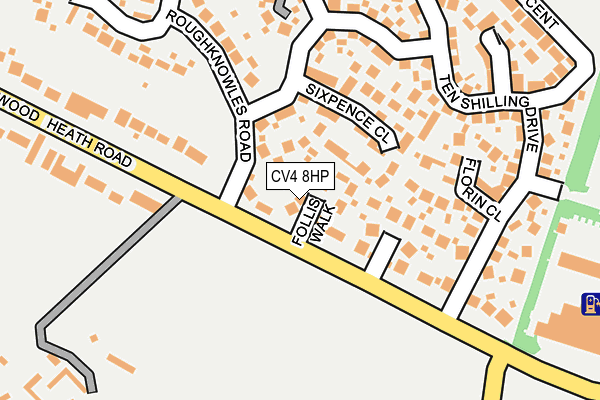 CV4 8HP map - OS OpenMap – Local (Ordnance Survey)
