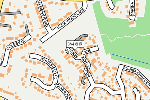 CV4 8HR map - OS OpenMap – Local (Ordnance Survey)