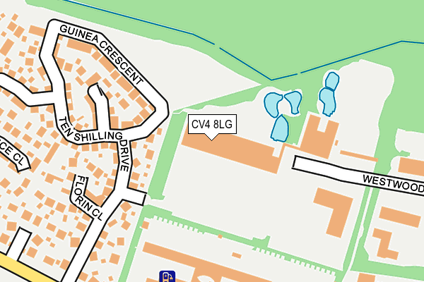 CV4 8LG map - OS OpenMap – Local (Ordnance Survey)